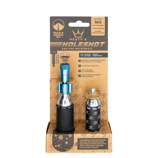 Peatys Holeshot CO2 Tyre Inflator - Road & Gravel (16g)