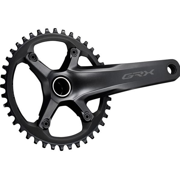 Shimano FC-RX600 GRX chainset 40T, single, 11-speed, 2 piece design