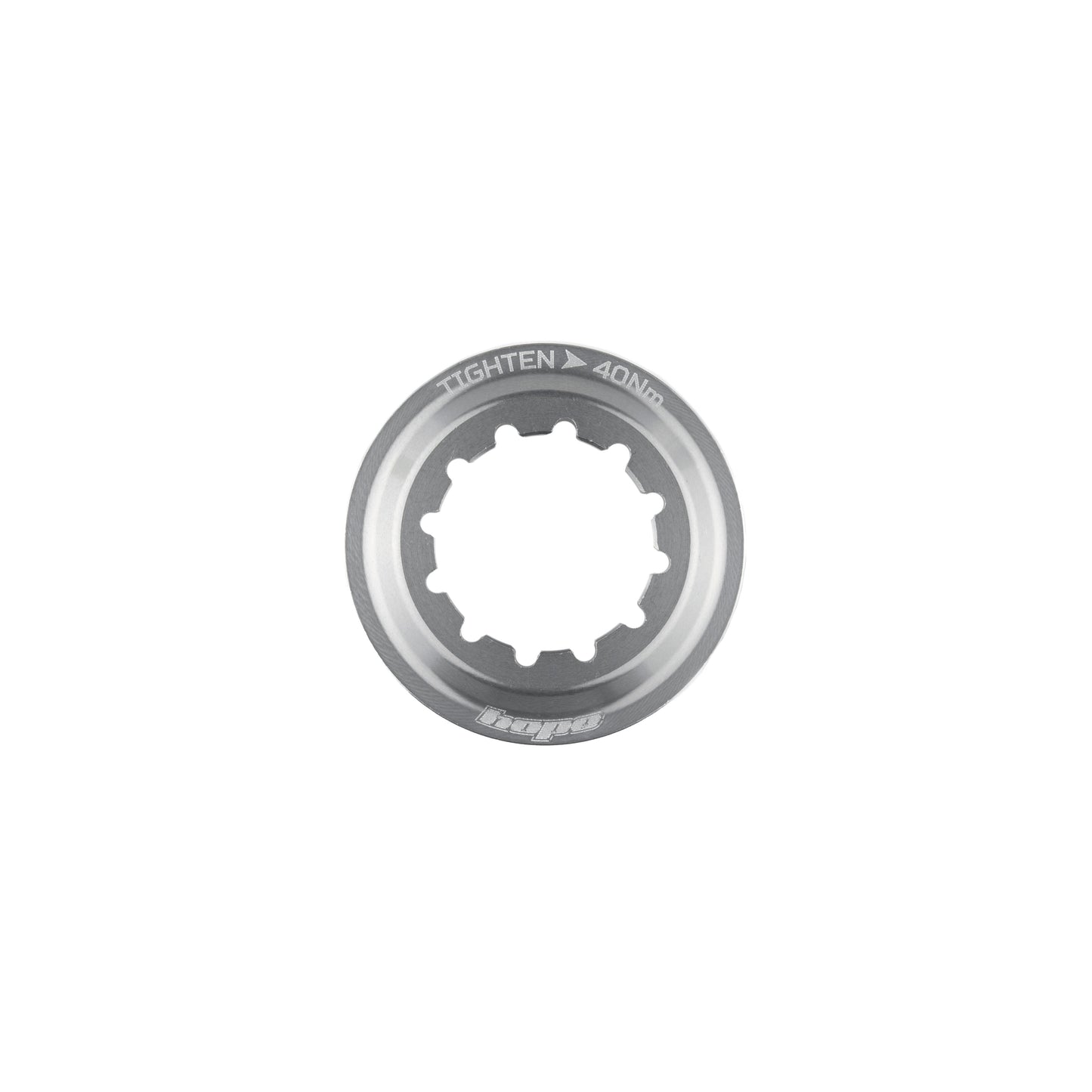 Hope Centre Lock Disc Lockring - Silver