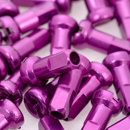 Halo Alloy Race Nipples - 14g x 12mm Coloured Spoke Nipples (50 pk)