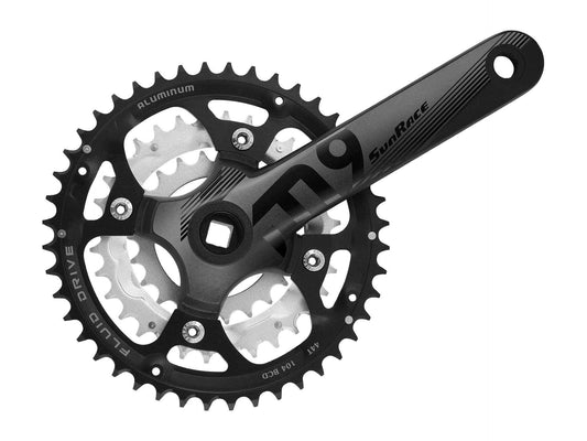 SunRace (FCM914) 9-speed Crank Set Square Tapered - 44/32/22T - 175mm